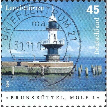 GERMANY, Lighthouses, Brunsbuttel, Mole 1, blue 2005, 0.45