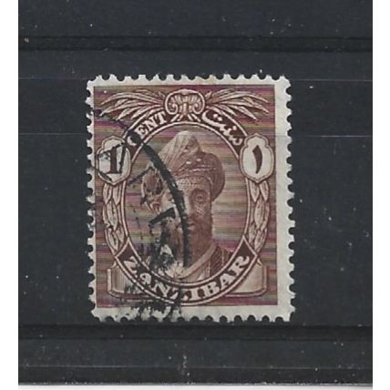 Zanzibar.SG299 1c Sultan Khalifa bin Harub (Brown).Fine Used.Jul24k