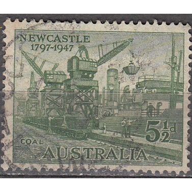 Australia 1947 Michel 181 O Cote (2005) 0.20 € Grue pour le chargement charbon