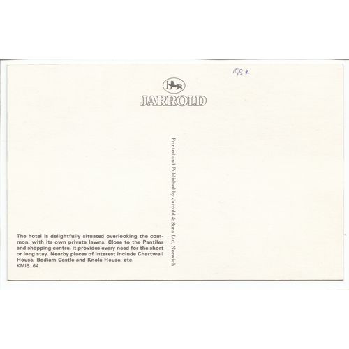 Wellington Hotel Tunbridge Wells Kent Postcard
