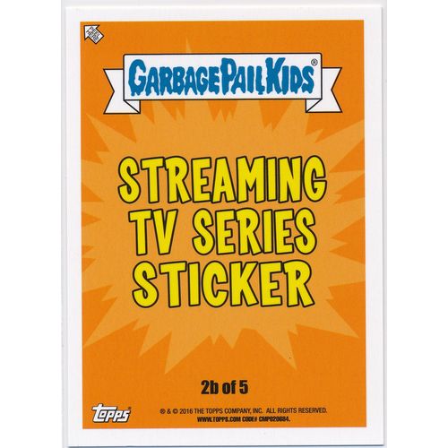 2016 GPK Prime Slime Trashy TV Streaming TV Series #2b Set-Up Steven