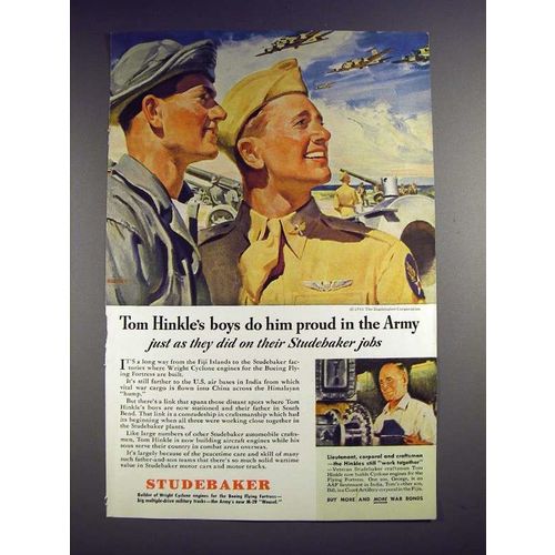 1944 WWII Studebaker Flying Fortress Ad - Do Proud