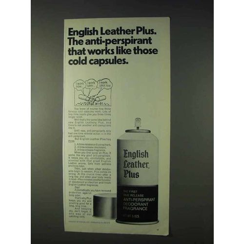 1971 English Leather Plus Anti-Perspirant Deodorant Ad