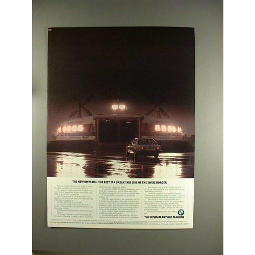 1984 BMW 318i Car Ad - Best Tax Break!