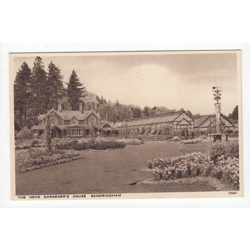 The Head Gardener's House Sandringham Norfolk Postcard 12401