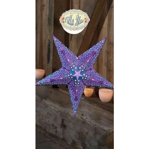 Weihnachtsstern, Papiersterne als Leuchtsterne, Ø60cm, türkis/pink,Adventsstern,