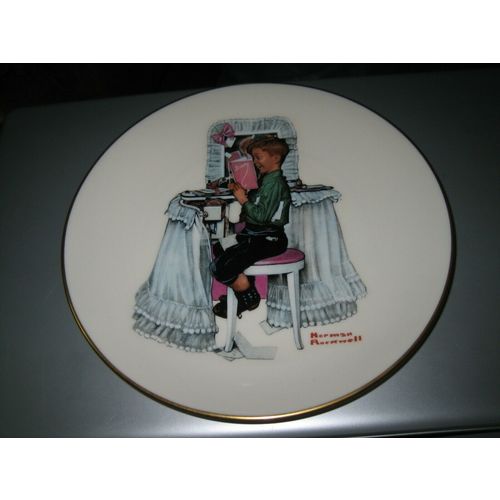 Danbury Mint Norman Rockwell "Dear Diary" Limited Edition Gorham Collector Plate