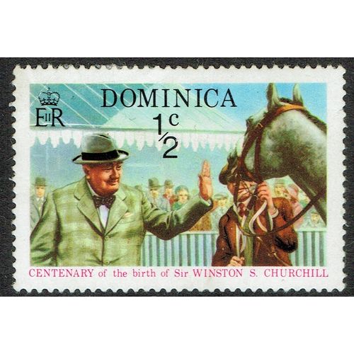 Dominica 1974 Birth Centenary of Sir Winston Churchill ½c Multicoloured SG434 MM