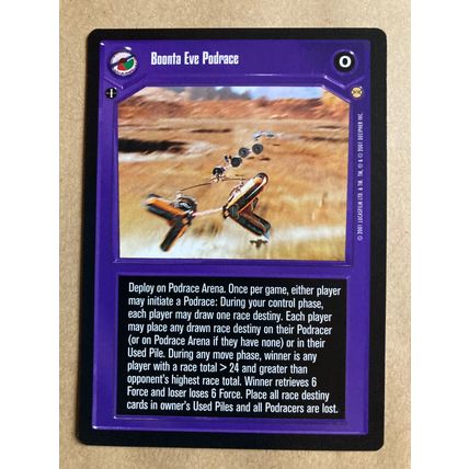 Star Wars CCG: Tatooine Limited # Boonta Eve Podrace (A) dark 2001 decipher