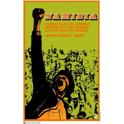 Political POSTER.Set of 5.Namibia Solidarity Propaganda.Africa.Anti-Apartheid