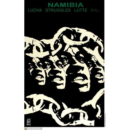Political POSTER.Set of 5.Namibia Solidarity Propaganda.Africa.Anti-Apartheid