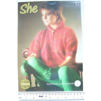Vintage: Sirdar 8012 top, mohair