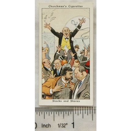 1937 Churchman Howlers No. 38 Stocks & Shares