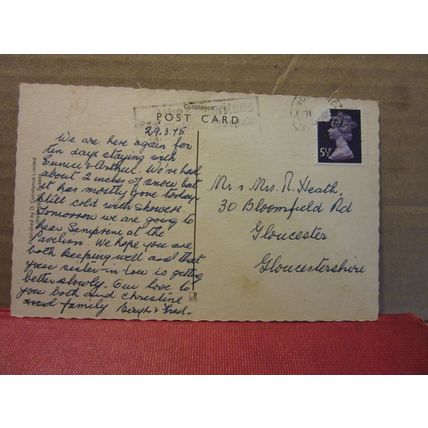 multiview, WORTHING, SUSSEX used vintage postcard by Constance dated 1975 =