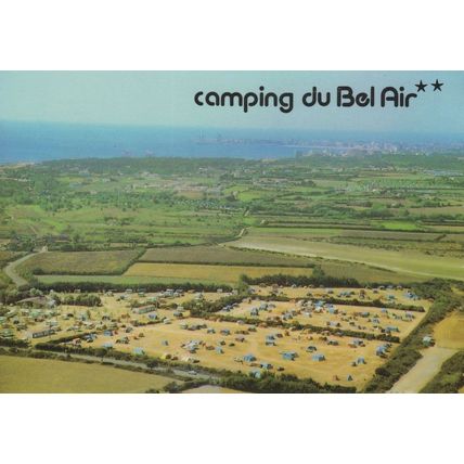 Camping Du Bel Air French Aerial Tents Orning Finistere Postcard