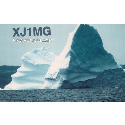 Iceberg Radio Station Newfoundland QSL Postcard Radio Card
