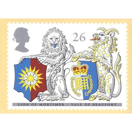 Lion Of Mortimer Berkshire Shield PHQ First Day Cover Postcard