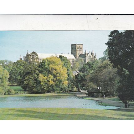 St Albans Cathedral and Abbey church Postcard unused VGC