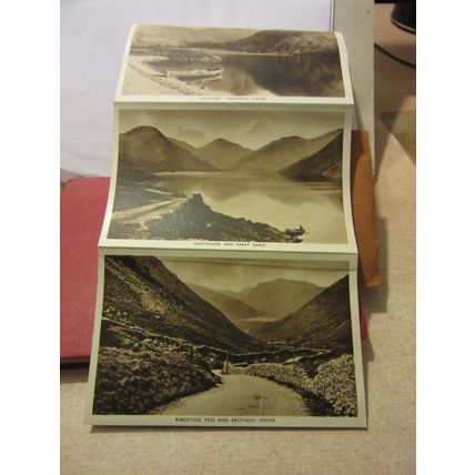 THE TWELVE CHIEF LAKES, CUMBRIA unused antique letter card by Abraham =