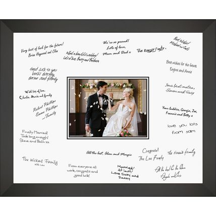 Wedding Visitors Guests Signature Signing Writing Message Frame i/o Book 12x16"