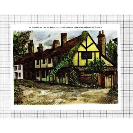 The Three Tuns Inn Newport Essex - 1965 Cutting