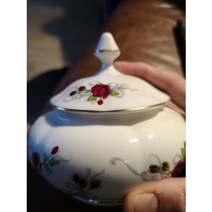 Royal Crown Duchy H Samuel Lidde Pot Ruby Anniversary