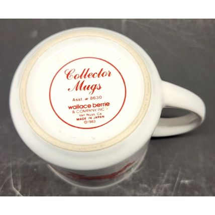 1983 Wallace Berry & Co. Collectors Mug Santa Claus Coffee Cup Vintage (Z27D)