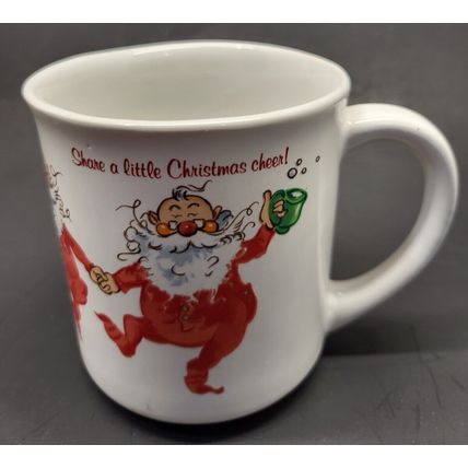 1983 Wallace Berry & Co. Collectors Mug Santa Claus Coffee Cup Vintage (Z27D)