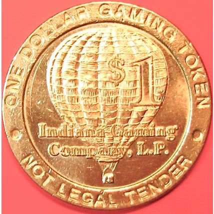 Indian Gaming Co. $1 Casino Token. Lawrenceburg, IN. J92.