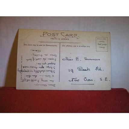 LADY CHAPEL, ST MARTINS CHURCH, Dorking, Surrey used antique postcard =