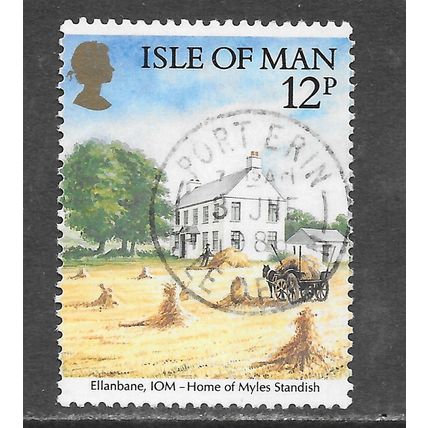 IOM ISLE OF MAN MYLES STANDISH FARM HOUSE HAYWAIN HARVEST HORSE CHESTNUT TREES