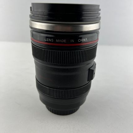 Photographer Camera Lens Coffee Travel Mug Stainless Steel Black