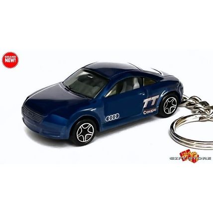 HTF RARE KEYCHAIN BLUE AUDI TT QUATTRO CUSTOM Ltd Ed. GREAT GIFT NOVELTY
