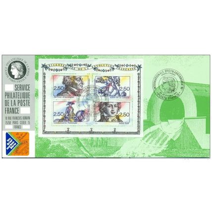 080 Carte officielle Exhibition Sindelfingen 1991 France FDC French Revolution
