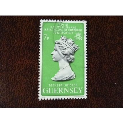 Guernsey 1978 Royal Visit 7p Queen Elizabeth II fine used stamp SG168