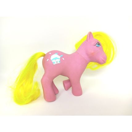 G1 Vintage 1987 Pink My Little Pony Sundae Best, Crunch Berry