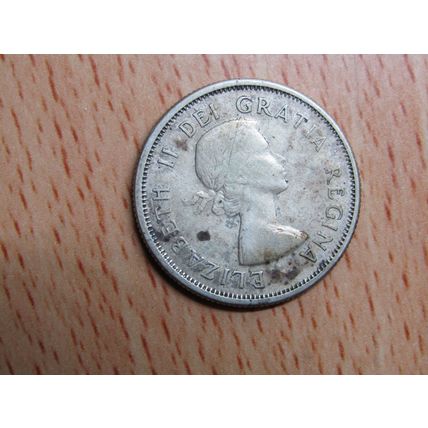 1956 Queen Elizabeth ll 25 Cents Canada Coin