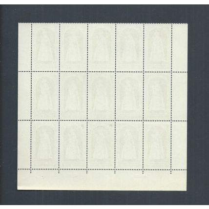 Belgium stamps. 1967 Christmas block of 15 MNH SG 2039 Folded. (AM246)