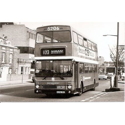 Black & White Photograph of Maidstone & District Motor Services Ltd. - A206 OKJ