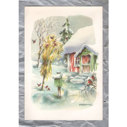 God Jul Gott Nytt Ar` - Sweden - Postally Used - Malmo ? ? 19?? Postmark