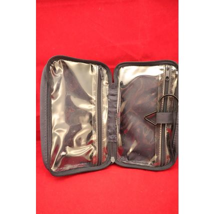 Vintage Dark Blue Continental Airlines Travel Amenity Toiletry Zipper Bag