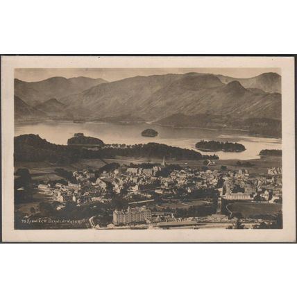 Keswick & Derwentwater, Cumberland, 1931 - Abraham RP Postcard