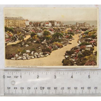 1934 postcard Rock Gardens & South Parade Pier, Southsea