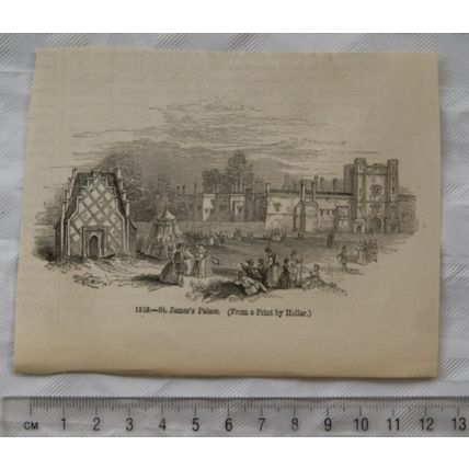 1860s engraving - St. James's Palace