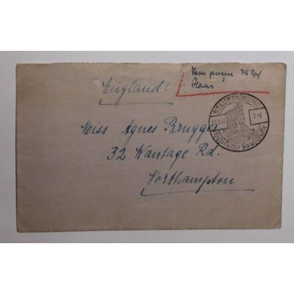 1947 Germany Cover from Staufen Breisgau to England with Handstamp Postmark