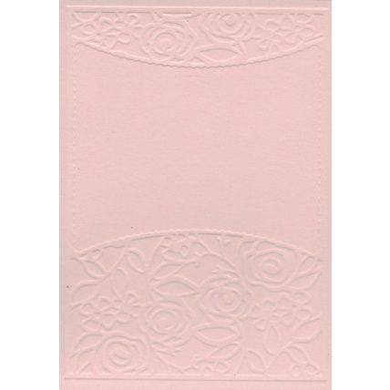 A6 Embossed Card. 10 Sheets. Floral. Cardmaking Scrapbooking Crafts