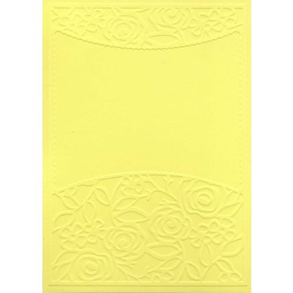 A6 Embossed Card. 10 Sheets. Floral. Cardmaking Scrapbooking Crafts
