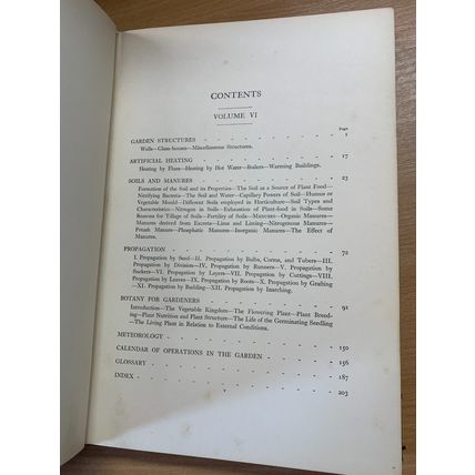1925 THE GARDINER'S ASSISTANT STRUCTURES/HEATING/SOILS etc VOL 6 BOOK (P7)