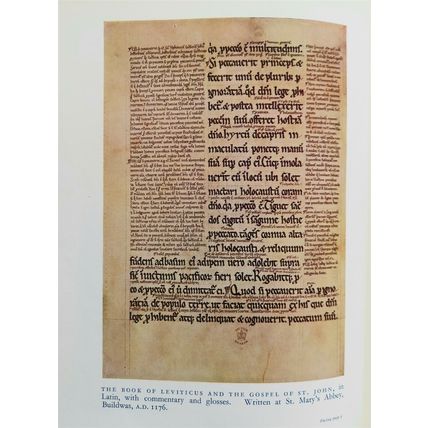Book Of Leviticus & Gospel St John, Buildwas 1176, Book Illustration, 1926