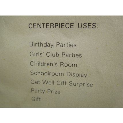 Vintage Hallmark Twinkles Centerpiece Pop Up Girls Ballet Dance 1980s